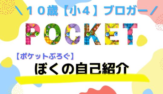 【ポケットぶろぐ】自己紹介 〜10歳でブログを始めた理由〜